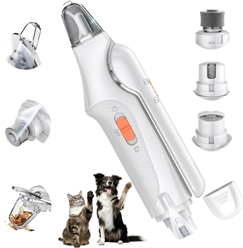CATPICK 2-in-1 Cat Nail Clippers & Dog Nail Clippers Trimmers for Large Medium Small Dogs Cats Claw Trimmer Quick Sensor and Safety Guard USB Rechargeable with 2 LED Lights Dogs Nail Trimmer - Image 1
